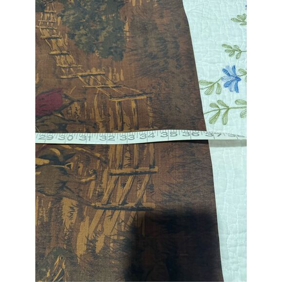 Talbots 100% wool Chablis horse western Equestrian Field fox hunters print 18 - Picture 6 of 12